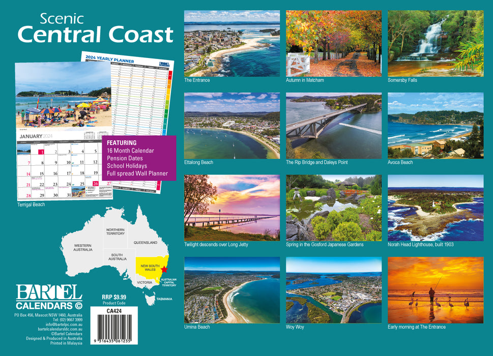 2024 Scenic Central Coast Wall Calendar