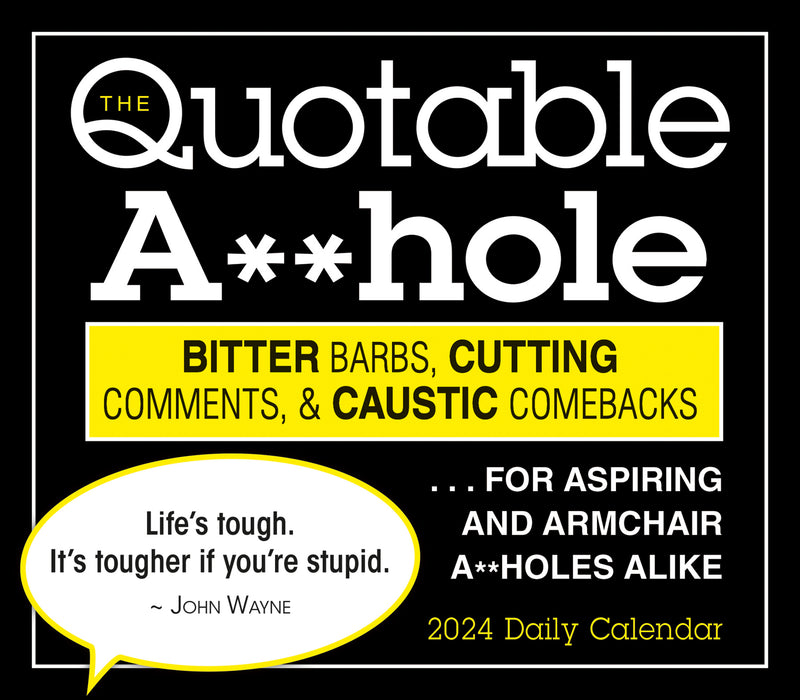 2024 Quotable A**hole Page-A-Day