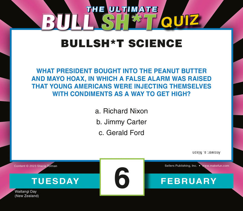 2024 The Ultimate Bullsh*t Quiz Page-A-Day