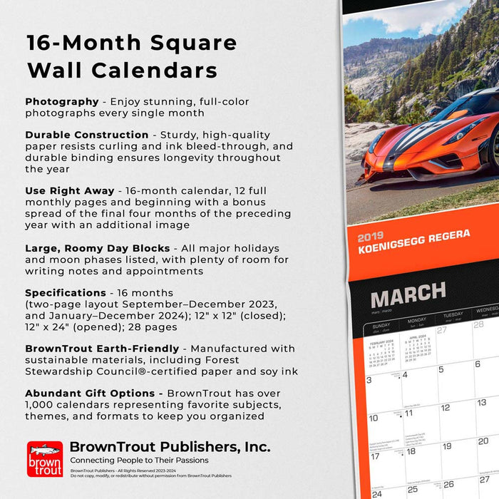 2024 Supercars Wall Calendar