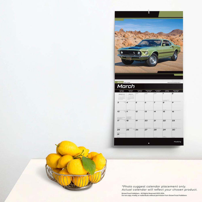 2024 Mustang Wall Calendar