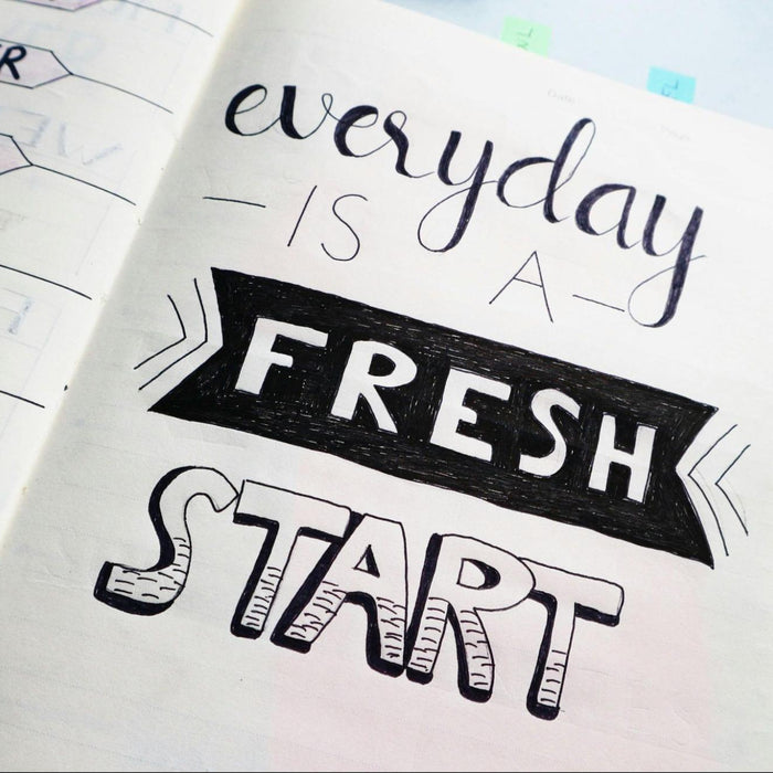 featured image with everyday is a fresh start text