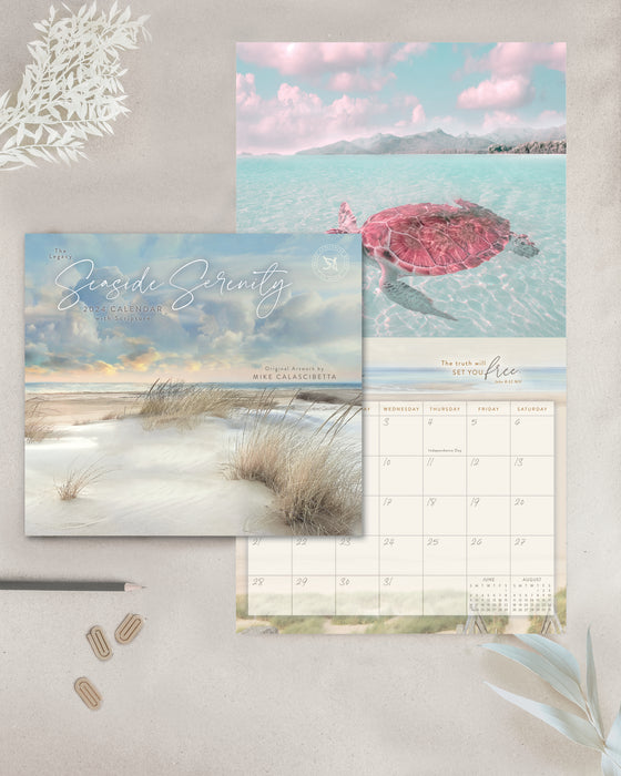 2024 Seaside Serenity Wall Calendar