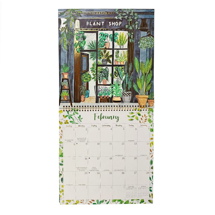 Plant Lovers 2026 Square Wall Calendar