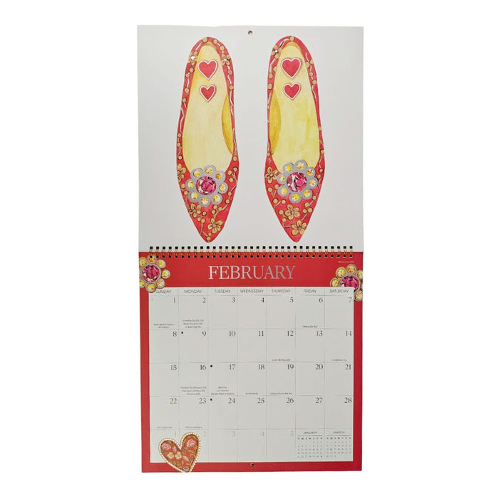 Exquisite Shoes 2026 Square Wall Calendar