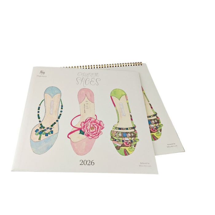 Exquisite Shoes 2026 Square Wall Calendar
