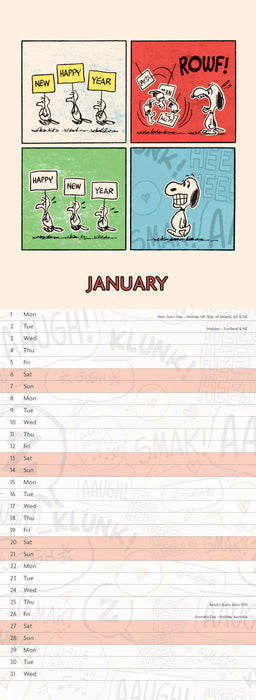 2024 Peanuts Slimline Calendar