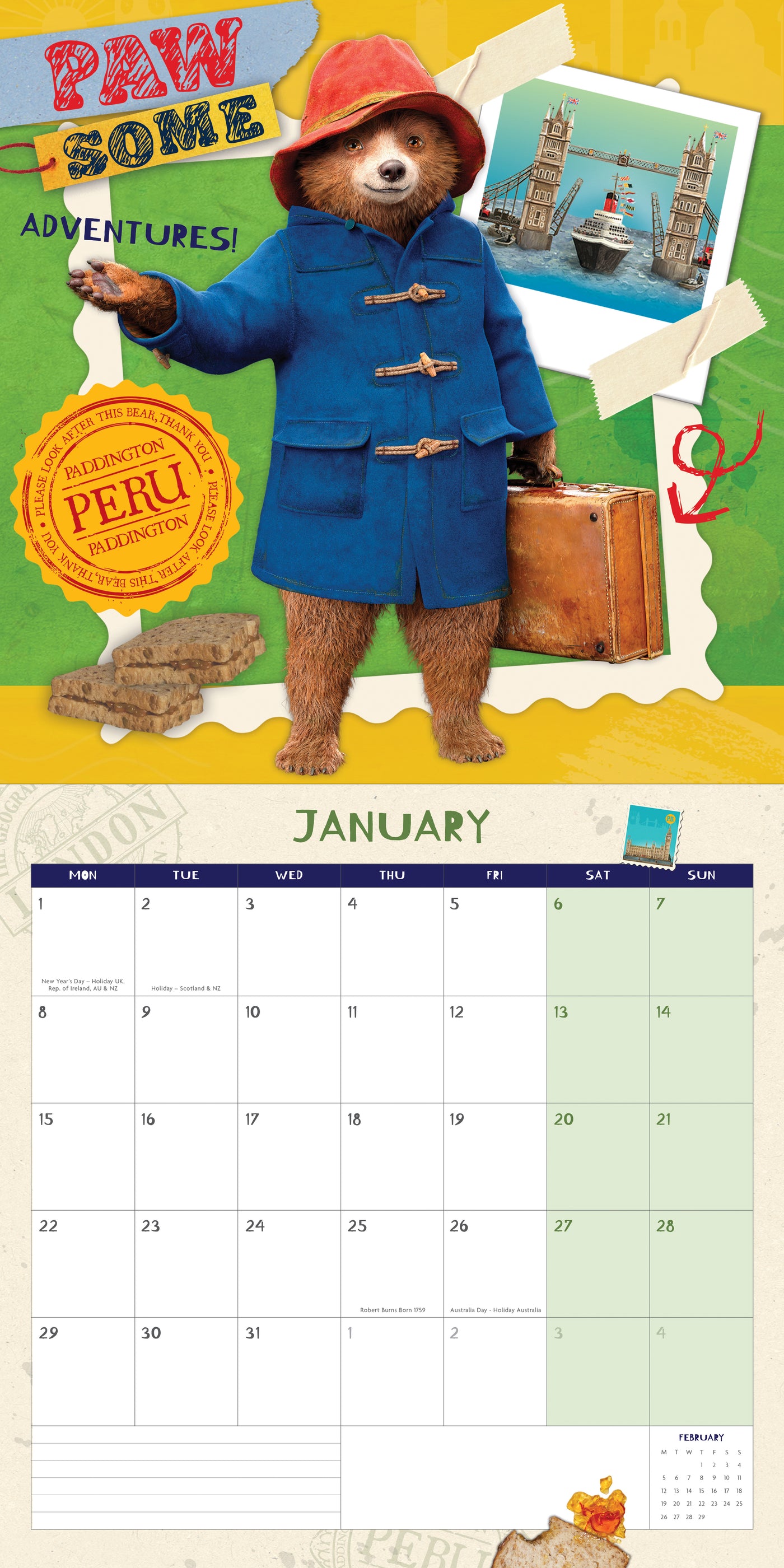 2024 Paddington Family Wall Calendar — Calendar Club