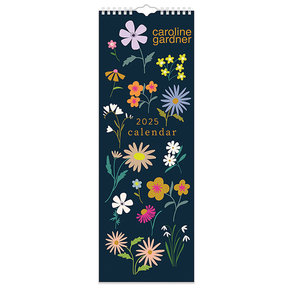 Calendar Club 2025 CG Botanic Blooms Slimline Wall Calendar