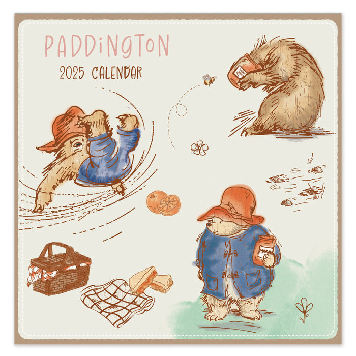 2025 Paddington Illustrated Wall Calendar