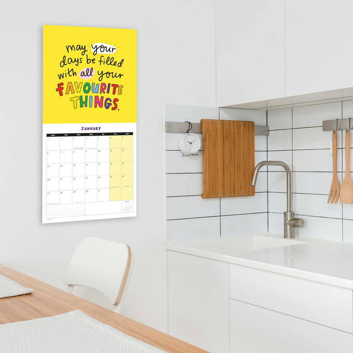 2025 Happy News Wall Calendar
