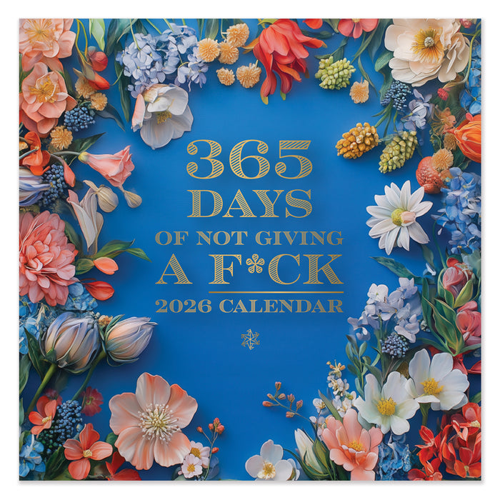Not Giving a F*ck by Paper Ninja 2026 Square Wall Calendar