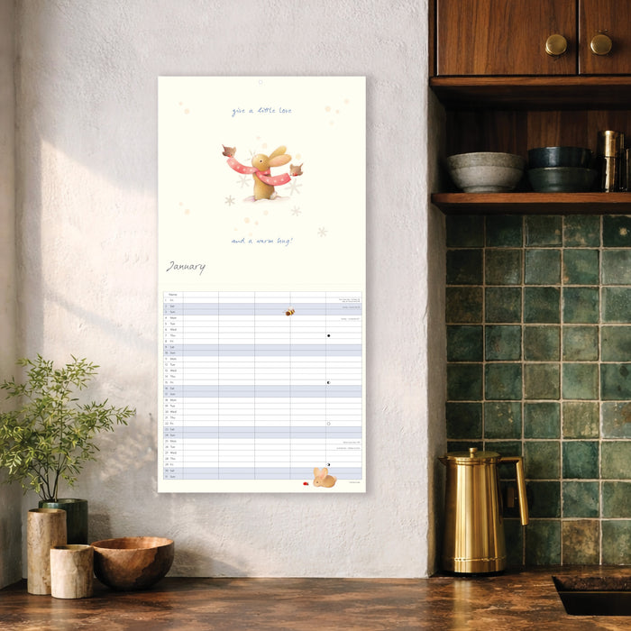 Ginger Betty Family Calendar 2027 Square Wall Calendar