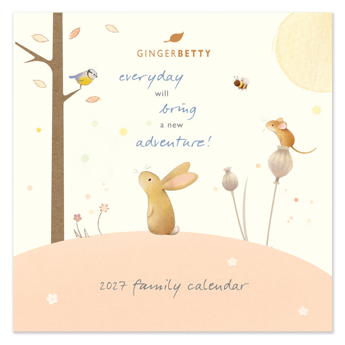 Ginger Betty Family Calendar 2027 Square Wall Calendar