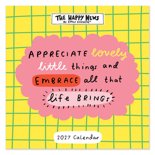 Happy News 2027 Square Wall Calendar