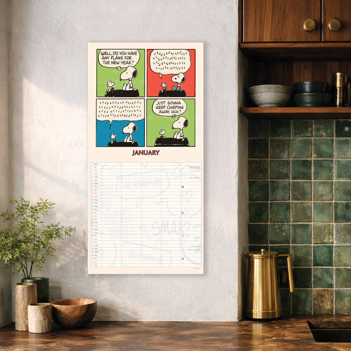 Peanuts Family Calendar 2027 Square Wall Calendar
