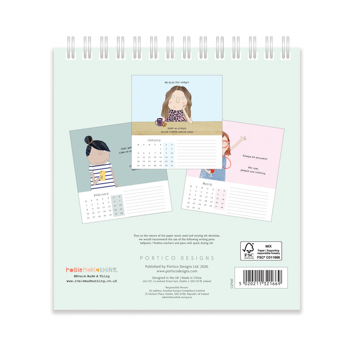 Rosie Made a Thing 2027 Desk Organiser