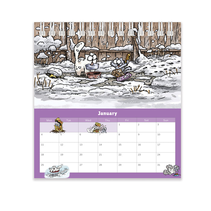 Simon's Cat 2027 Desk Organiser