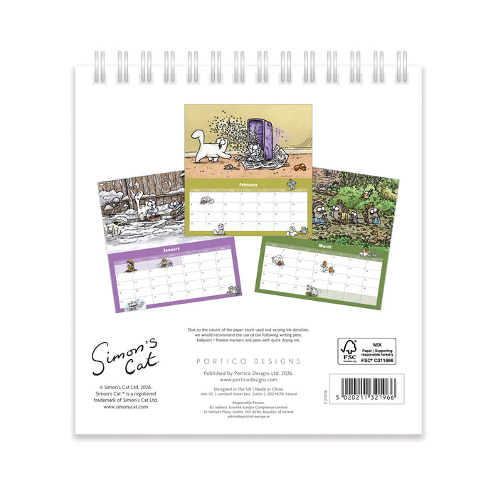 Simon's Cat 2027 Desk Organiser