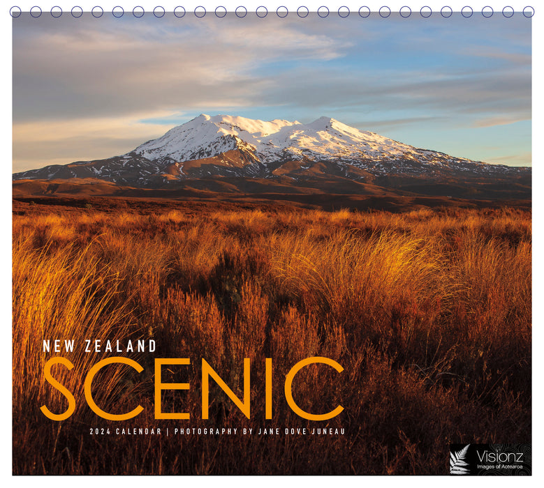 2024 New Zealand Scenic Desk Easel Calendar
