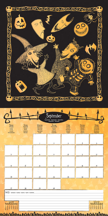Nightmare Before Christmas The 2027 Square Wall Calendar