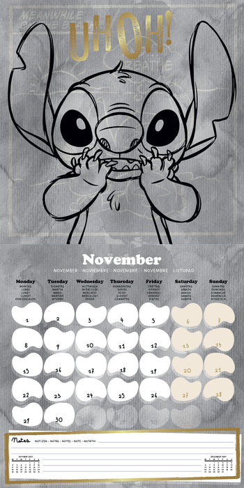 Lilo and Stitch 2027 Square Wall Calendar