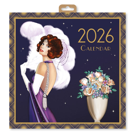 Claire Coxon Art Deco 2026 Square Wall Calendar