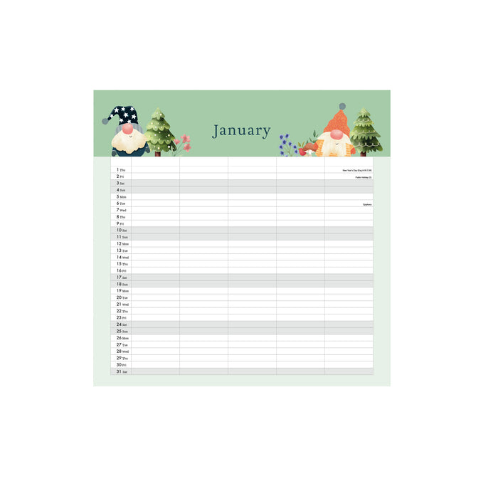 Gonks Planner 2026 Square Wall Calendar (Online Exclusive)