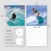 Surfing 2026 Square Wall Calendar