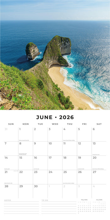 Bali 2026 Square Wall Calendar (Online Exclusive)