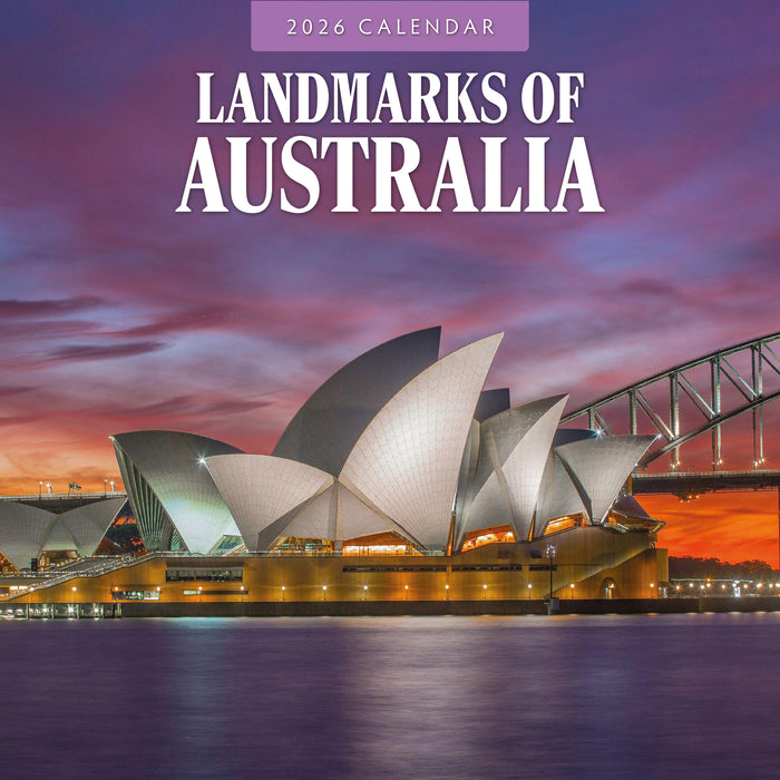 Landmarks of Australia 2026 Square Wall Calendar