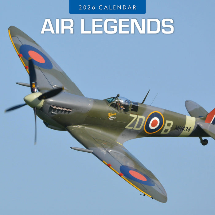 Air Legends 2026 Square Wall Calendar