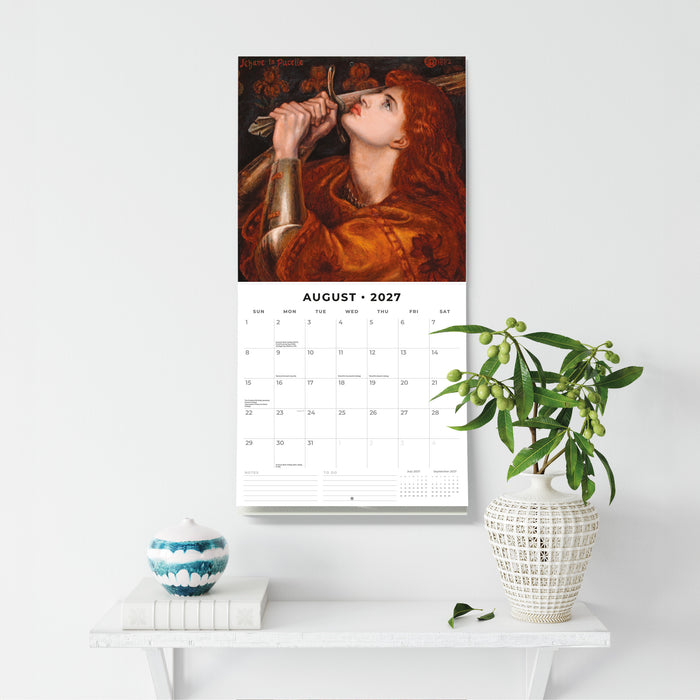 Pre-Raphaelites 2027 Square Wall Calendar