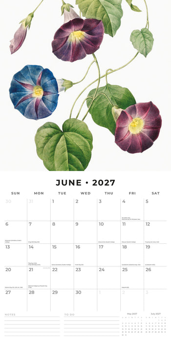 Redoute 2027 Square Wall Calendar