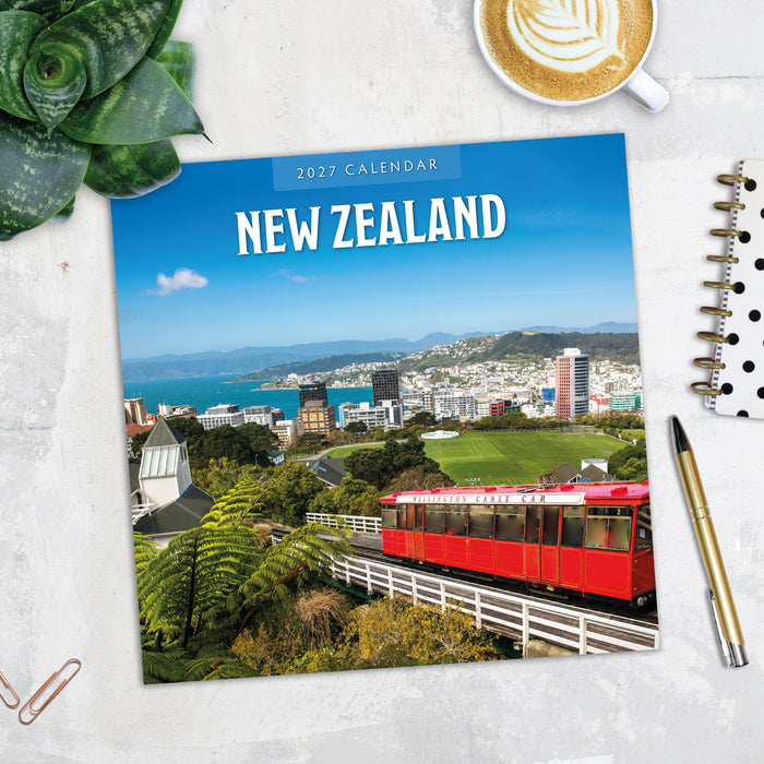 New Zealand 2027 Square Wall Calendar