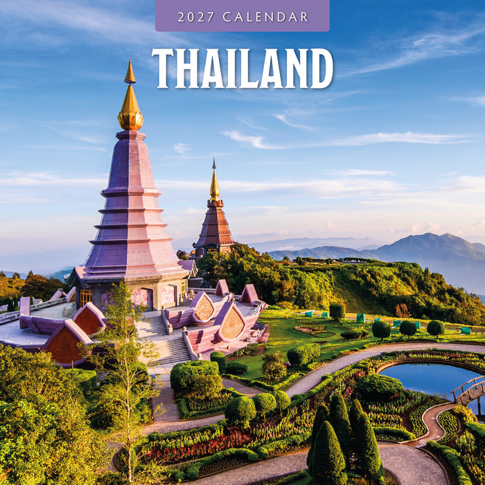 Thailand 2027 Square Wall Calendar
