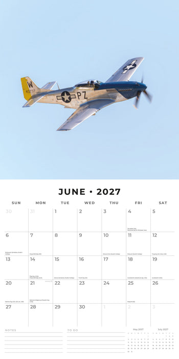 Air Legends 2027 Square Wall Calendar