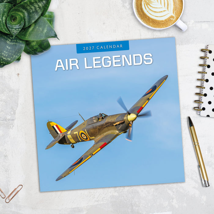 Air Legends 2027 Square Wall Calendar