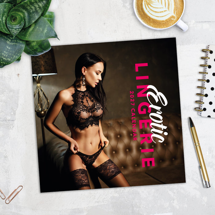 Erotic Lingerie 2027 Square Wall Calendar