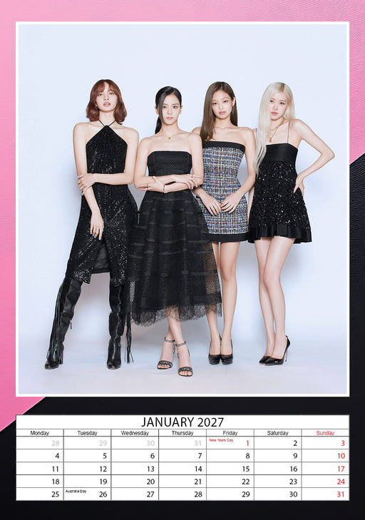 Blackpink 2027 A3 Wall Calendar