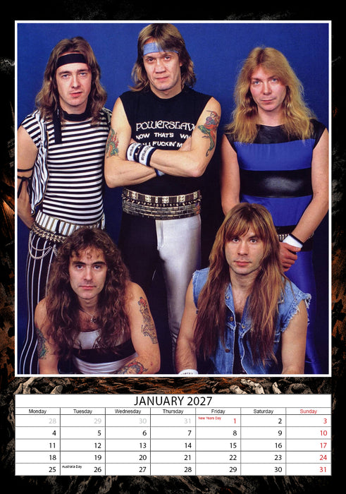 Iron Maiden 2027 A3 Wall Calendar