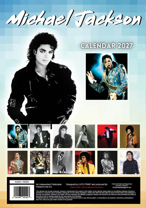 Michael Jackson 2027 A3 Wall Calendar