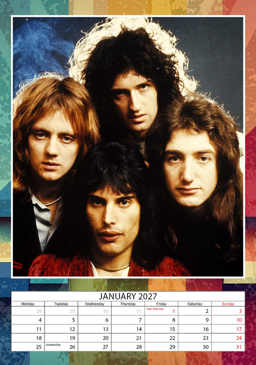 Queen 2027 A3 Wall Calendar