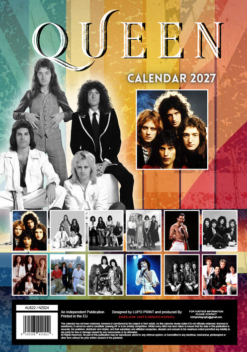 Queen 2027 A3 Wall Calendar