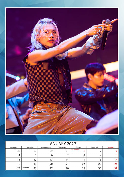 Stray Kids 2027 A3 Wall Calendar