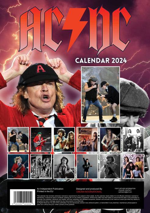 2024 AC/DC Large Wall Calendar