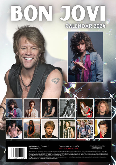 2024 Bon Jovi Large Wall Calendar