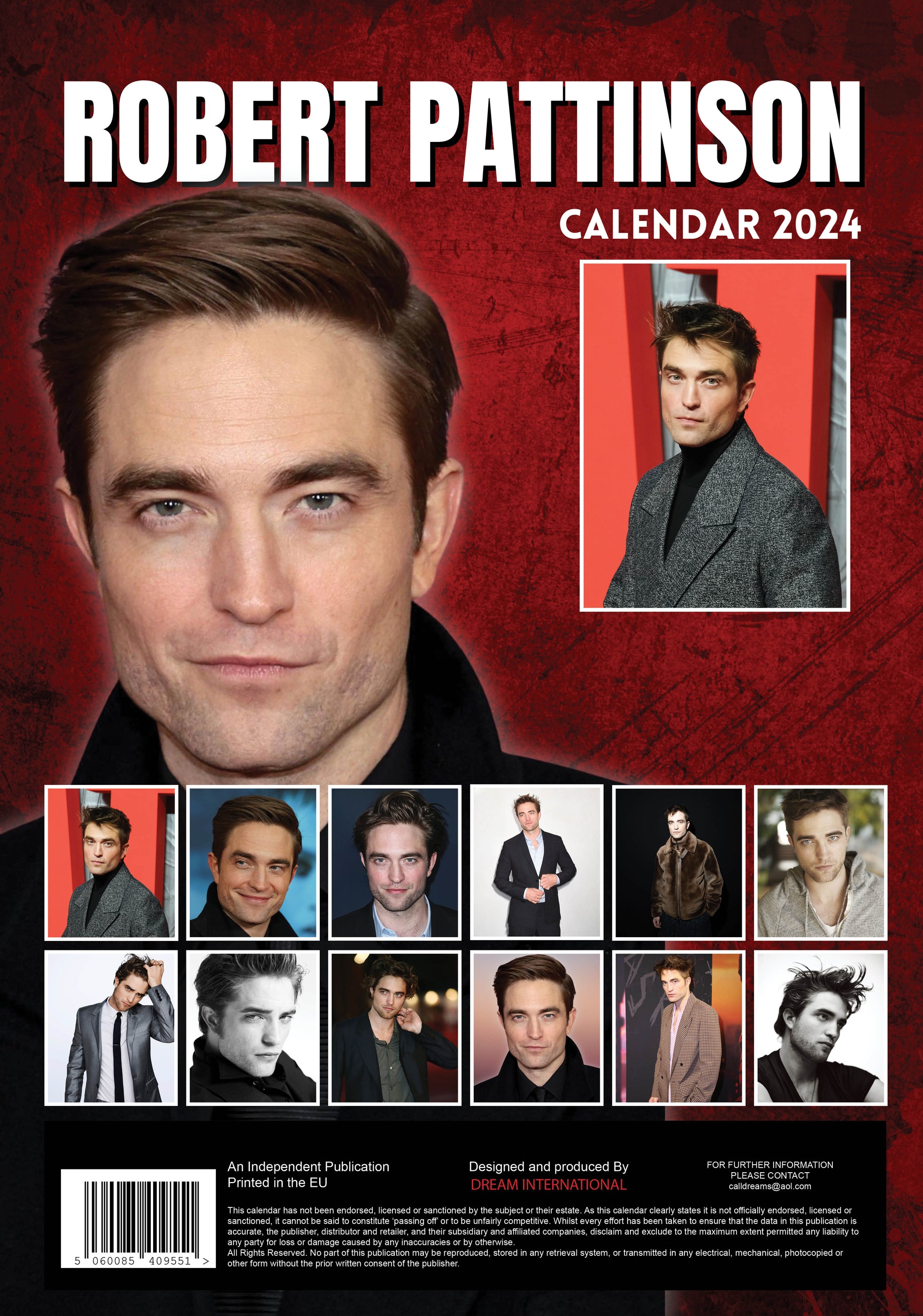 2024 Robert Pattinson Large Wall Calendar — Calendar Club