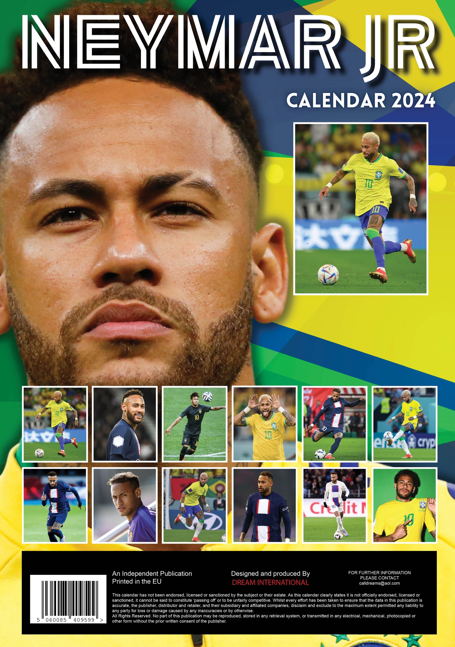 2024 Neymar Large Wall Calendar — Calendar Club