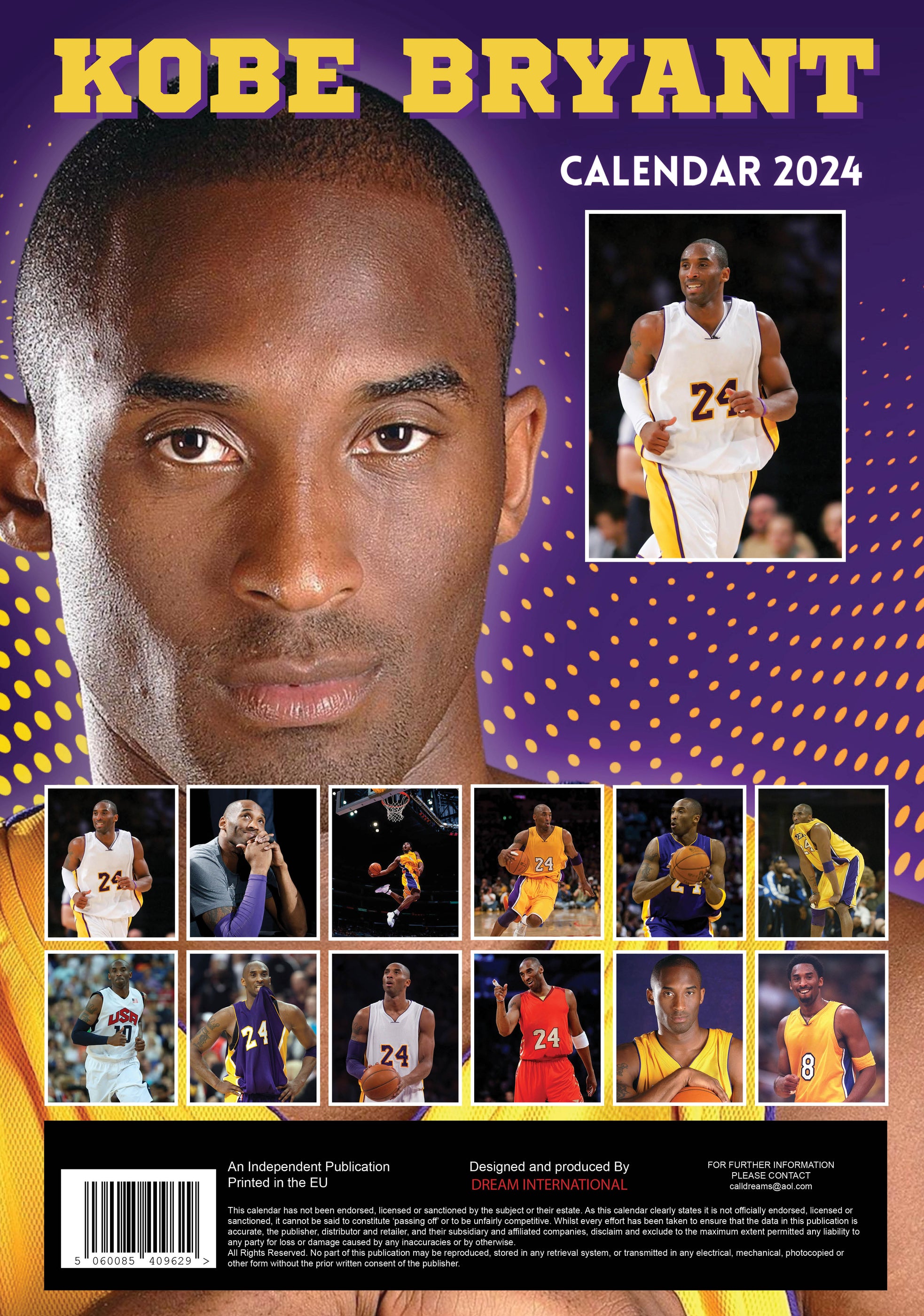 2024 Kobe Bryant Large Wall Calendar — Calendar Club